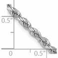 thumbnail image 5 of 10K White Gold 3.35mm D/C Quadruple Rope Chain (18 X 3.35) Made In Peru 10wqt025-18, 5 of 5