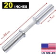 thumbnail image 2 of Pair of 20 Inches Olympic Dumbbell Handles Loadable Bars for 2-inch Weight Plate US, 2 of 5