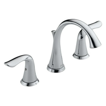 Delta Faucet 3538-MPU-DST Lahara Widespread Bathroom Faucet with Pop-Up Drain Assembly - - Brilliance Stainless