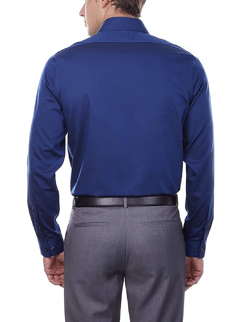 Calvin Klein Men's Dress Shirt Slim Fit Non-iron Herringbone 15" Neck 34"-35" Sleeve Blue Velvet - Walmart.com Calvin Klein Men's Dress Shirt Slim Fit Non-iron Herringbone 15" Neck 34"-35" Sleeve Blue Velvet - Walmart.com