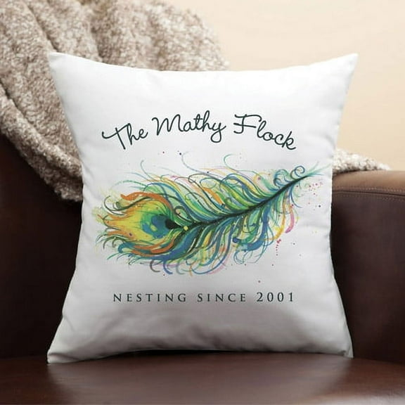 Personalized Family Flock Pillow