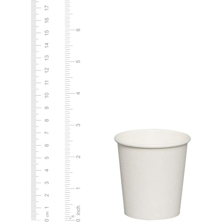 Comfy Package 6 Oz White Paper Cups Disposable Coffee Cups Espresso Cups,  300-Pack 