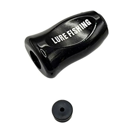 Splihome 1Set/2Set Fishing Reel Knob for-Daiwa for Slp Works for Tatula for Zillion for Fuego Rocker Handle Knob Grip for Spinner Baitcas,black