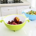 thumbnail image 4 of Two-in-one kitchen filter/colander and bowl set, filter, detachable colander filter set, saving space, used for washing and mixing fruits and vegetables, 4 of 4