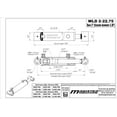 thumbnail image 4 of Hydraulic Cylinder 2 in bore x 22.75 in stroke loader hydraulic cylinder Welded Double Acting 3500 PSI, 4 of 6