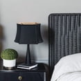 thumbnail image 4 of 16" Black with Bronze Lining Premium Oblong Shantung Lampshade, 4 of 5