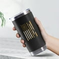 thumbnail image 2 of Syolin Yellowstone Tumbler Yellowstone Cups with Lids and Straws Stainless Vacuum Tumbler 20oz, Black, One Size, 2 of 6