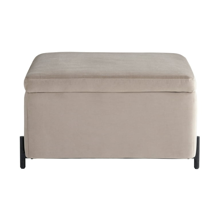 Studio Living Kingston Large Storage Ottoman, Taupe photo 5