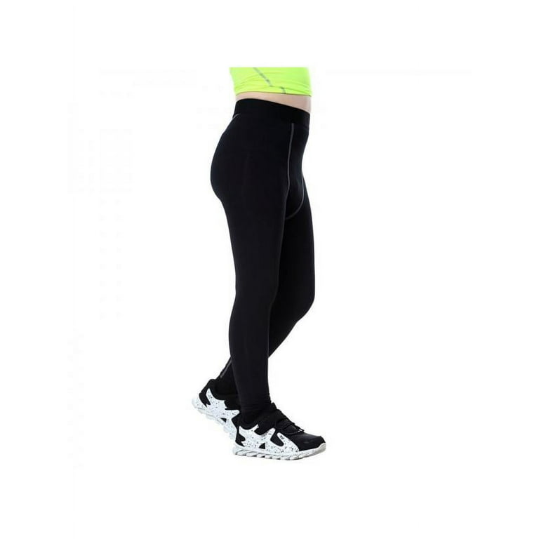 Women's Fitness Cardio Straight-Leg Leggings - Black DOMYOS