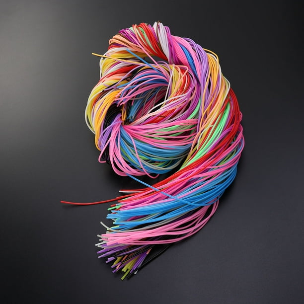 Pixnor 200pcs 20 Colors Weaving Strings Pvc Lacing String Craft String Multi-Color Diy Craft Cord Jewelry Making Rope Other
