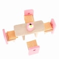 thumbnail image 4 of Accesorio de madera para habitación infantil, ideal para juegos de simulación. Regalo perfecto, color rosa, hecho a mano. Rosado, 4 of 9