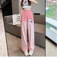 thumbnail image 3 of Sanrio Nueva ropa original Kawaii para mujer, pantalones Y2K, pantalones vaqueros con degradado rosa de Hello Kitty, pantalones deportivos para mujer, pantalones Kpop para mujer, 3 of 5