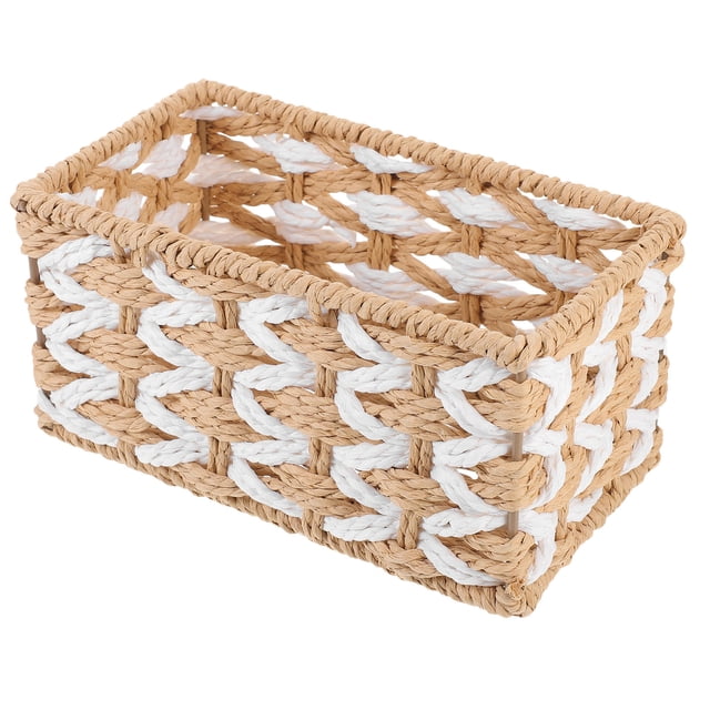 HEANUJJ Cesta Tejida Decorativa Para Hogar Con Material Y Acabado Exquisito