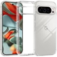 thumbnail image 1 of KOMI Crystal Clear Case for Google Pixel 9 Pro XL 2024, [Anti-Yellowing] Hard Back Slim Shockproof Bumper Anti-Scratch, Suitable for Wireless Charging, 1 of 5