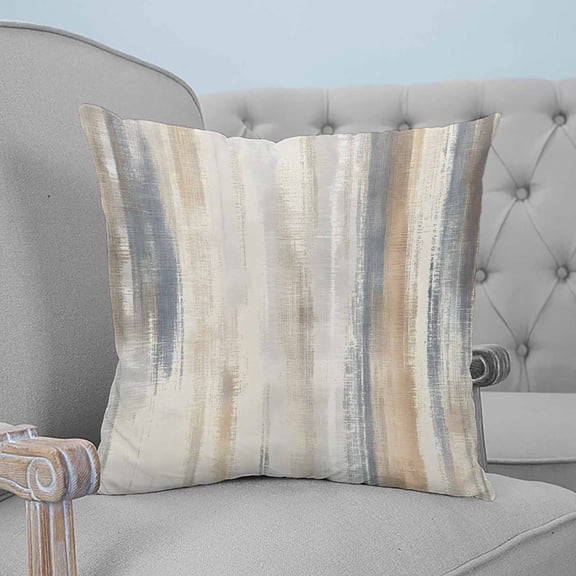 Beige Grey Throw Pillow Covers, Soft Pillowcases with Invisible Zipper, Abstract Mottled Art Retro Modern Painting Decorative Square Pillow Cushion Covers for Living Room Couch Sofa Bed 24x24 Inches