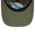 thumbnail image 5 of Men's New Era Olive Miami Dolphins Main 9TWENTY Adjustable Hat, 5 of 6