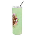 thumbnail image 3 of Carolines Treasures CK4388TBL20 Labradoodle Green Flowers Stainless Steel 20 oz Skinny Tumbler 20 oz multicolor, 3 of 3