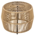 thumbnail image 1 of Zyan Outdoor Coffee Table-22 Inch Natural Brown Rattan Wicker-Steel Frame, 1 of 6