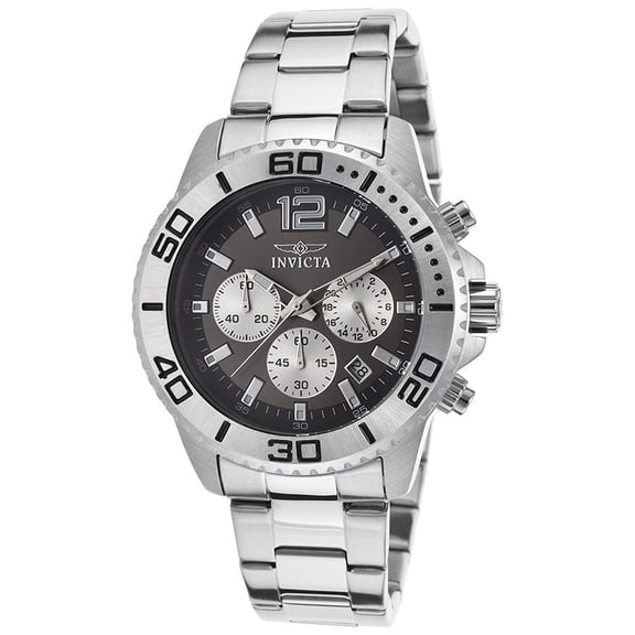 Invicta Men's 17398 Pro Diver Quartz Chronograph Charcoal Dial Watch