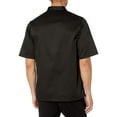 thumbnail image 2 of Chef Code Basic Short Sleeve Chef Coat with Pearl Buttons, Black, XS, 2 of 2