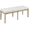 Free Shipping! HOMCOM 46" End of Bed Bench, Upholstered Bedroom Bench ...