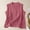 Pink, variant on Harpily Womens Tank Tops Sleeveless Solid Color Decorative Buttons Cotton Linen Daily Office Yoga Workout Casual Shirts