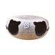 thumbnail image 1 of Cama para gatos Donut, escondite tipo cueva para gatos con 2 agujeros, túnel interior de fieltro para juegos de gatos, cama tipo túnel para gatos de, 1 of 8