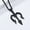 Black Single Pendant, variant on Vintage Poseidon Trident Titanium Steel Necklace
