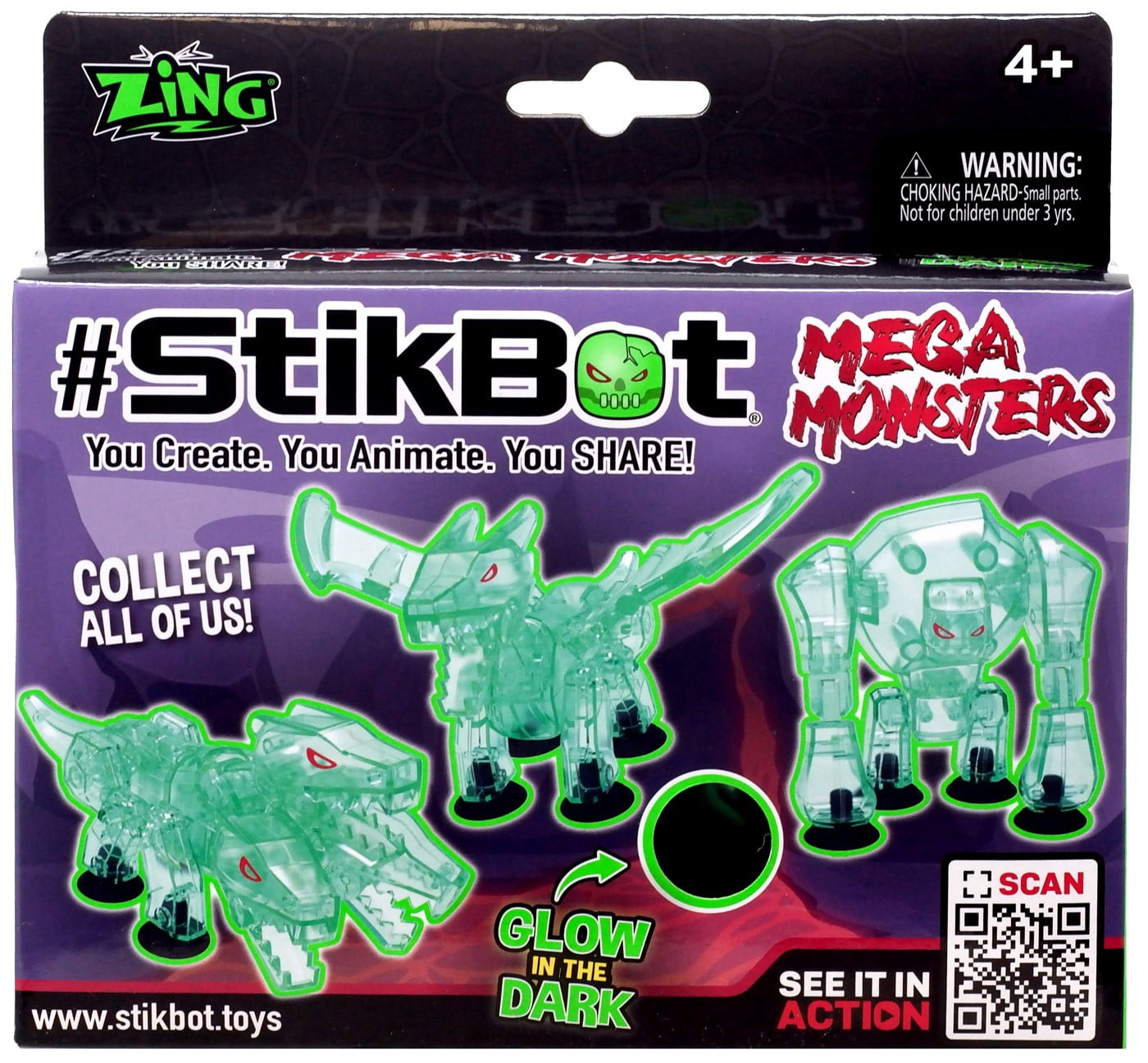 Stikbot Mega Monsters Mystery Pack (GlowintheDark)