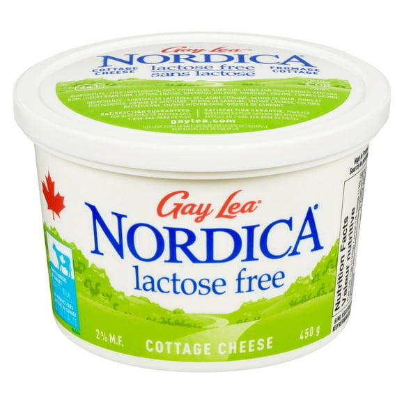 Fromage cottage Nordica 2% sans lactose 450g