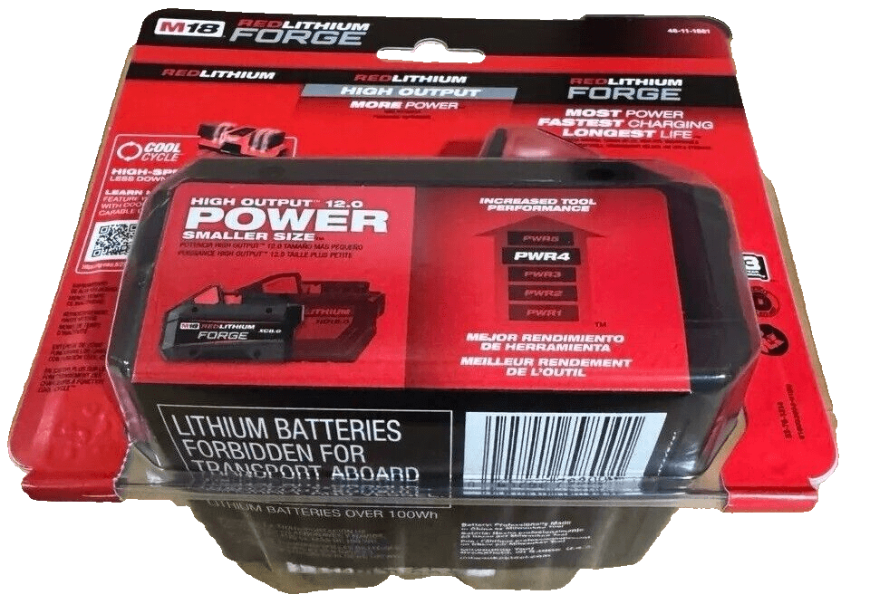 Milwaukee 48-11-1881 M18 REDLITHIUM 8.0 AH Forge Battery