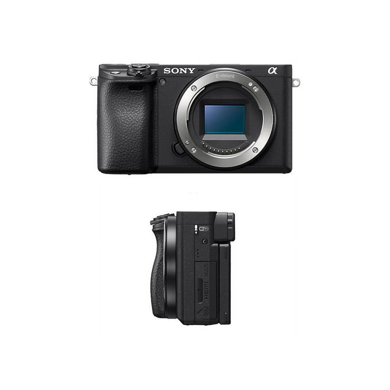 Sony a6400 ILCE-6400 - Digital camera - mirrorless - 24.2 MP - APS-C - 4K /  30 fps - body only - Wi-Fi, NFC, Bluetooth - black