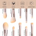 thumbnail image 2 of 10pcs Gold Embellished Makeup Brushes Microcrystalline Silk Beauty Brushes Difference Makeup Brush Set, 2 of 7