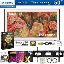 Samsung QN50LS03DA 50 inch The Frame QLED 4K Smart TV (2024) Bundle w/ Premiere Streaming Package Deco Gear HDMI Cable x2 Wall Mount & CPS Exclusive 26 Month Protection