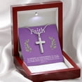 thumbnail image 2 of Cross Necklace with Keepsake Message Card Joshua 19 - Artisan Cross Necklace - Gift Box & Message Card, 2 of 5