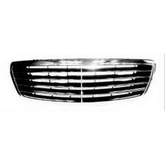 New Aftermarket  Premium Fit Black / Chrome Front Grille 22088005839040 fits 2003-2005 Mercedes-Benz S55 AMG