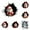 W+A+B+C+D+E, variant on Christmas 3D Wall Stickers, Cartoon Cute Snowman Penguin Santa Breaking Through Wall Design, Removable Window Clings, Holiday Party Home Decorations -1Pcs