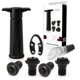 thumbnail image 1 of Juego de 7 tapones para botellas de vino abiertas, reutilizables, 1 of 4