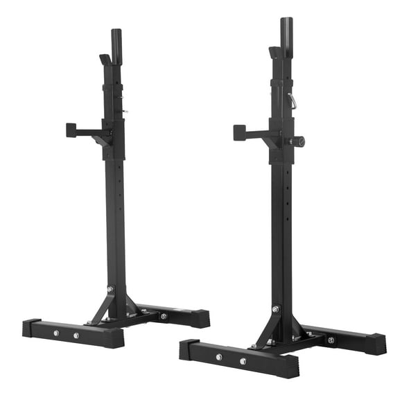 Squat Rack Adjustable Barbell Bench Press Stands 40"-66" Multi-Function Sturdy Steel Portable Barbell Rack for Home Gym Max Load 550lbs