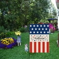 thumbnail image 4 of Lilixerw 4th of July Garden Flag,Double Sided Independence Day Welcome Garden Flag,Summer Patriotic Memorial Day Decorations Outdoor Yard Flags Lawn Porch Decor, 4 of 5