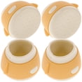 thumbnail image 3 of Shisuyan Double Layer Silicone Chair Protectors Yellow 4Pcs 1.6x1.2in, 3 of 8