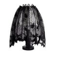 thumbnail image 1 of Amdohai Halloween Elements Spooky Pattern Lampshade with Ribbon Black Lace Family Halloween Party Scene Decoration, 1 of 8