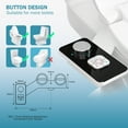 thumbnail image 6 of SAMODRA Non-Electric Bidet Toilet Seat Attachment with Pressure Controls, Self-Cleaning Dual Nozzles - Black, 6 of 8