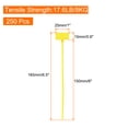 thumbnail image 2 of Uxcell 250pcs Marker Cable Zip Ties, 6.5 Inch Self-Locking Nylon Label Tags Zip Tie Wraps Ties Wire, Yellow, 2 of 7
