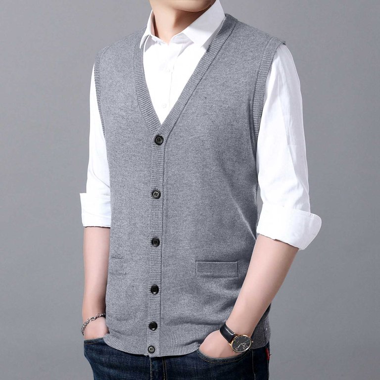 collarless dress shirt with vest How to Style Grandad Collar Shirts