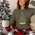 thumbnail image 5 of Craaazy Christmas Shirts for Women Round Neck Long Sleeve Tops Casual Lightweight Christmas Blouses Gifts, 5 of 9