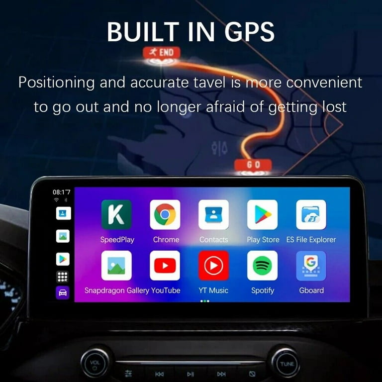 Wireless CarPlay AI Box Adapter,4+64G,8Core, Only Fit for Cars with  OEM/Factory Wired CarPlay,Wireless CarPlay&Android System,Built-in  Navigation,Support  Netflix,etc 