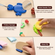 Air Dry Clay Tools Kit, 27 Pcs Pottery Tools with Pouch, Pottery Craft, Carving, Drawing, Dotting, Shaping