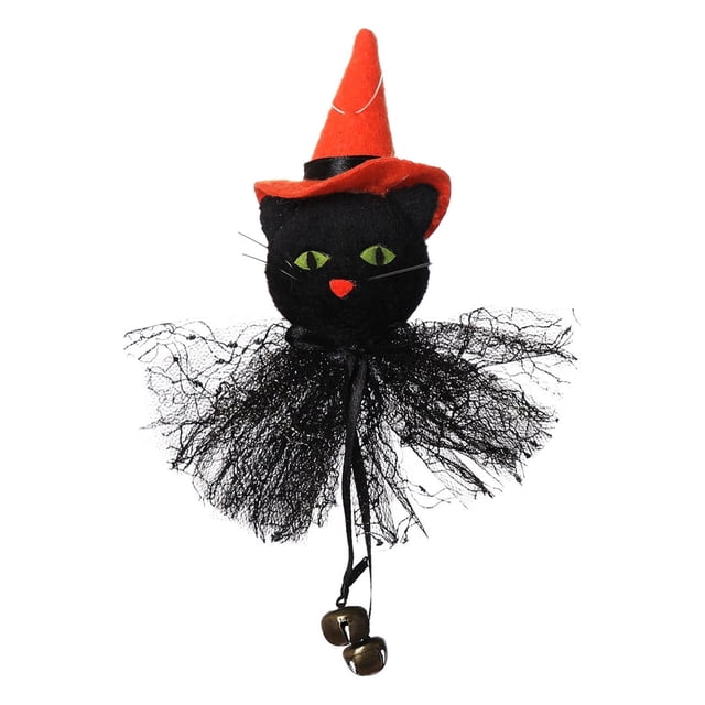 Adornos de gnomo colgantes Fiudx para Halloween fantasmas brujas y gatos negros