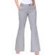thumbnail image 1 of Pantalones elásticos de cintura baja para mujer con bolsillos Pantalones de vestir de pierna acampanada Pantalones pequeños para trabajo de oficina BusinessGrayLarge, 1 of 5